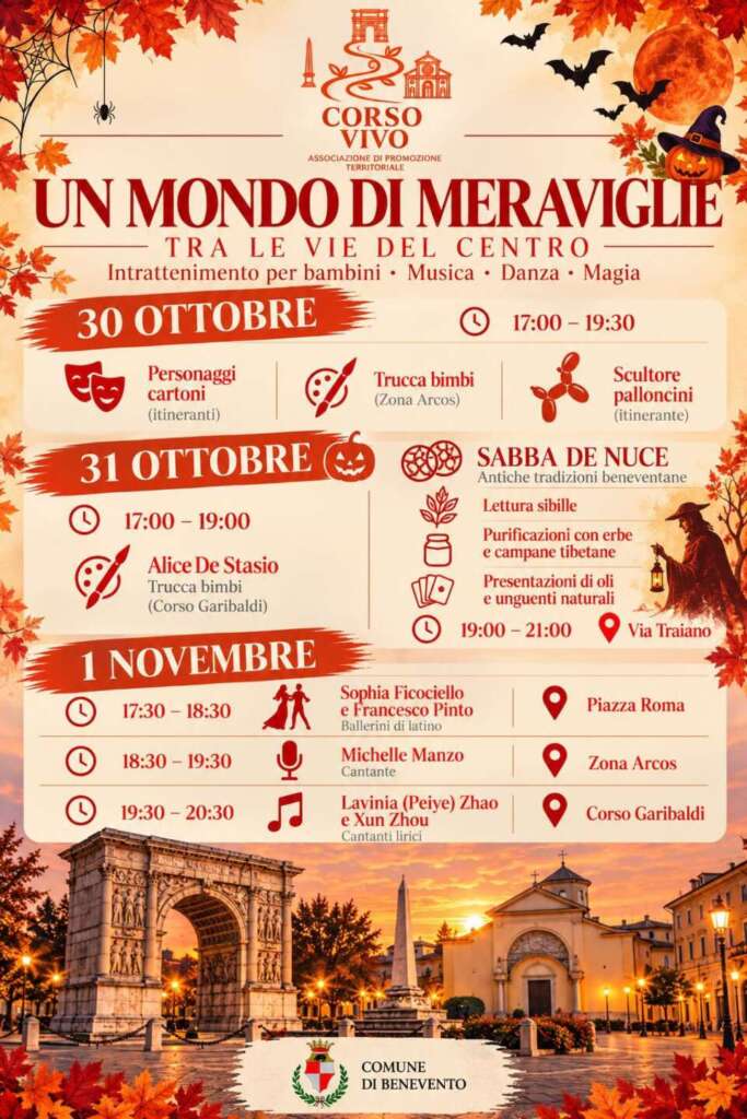 8216corso vivo8217 tre giorni di animazione spettacolo e benessere nel centro storico di benevento da Anteprima24.it 8216corso vivo8217 tre giorni di animazione spettacolo e benessere nel centro storico di benevento