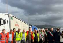 Protesta degli autotrasportatori: sindaci sanniti a Castel del Lago