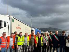 Protesta degli autotrasportatori: sindaci sanniti a Castel del Lago